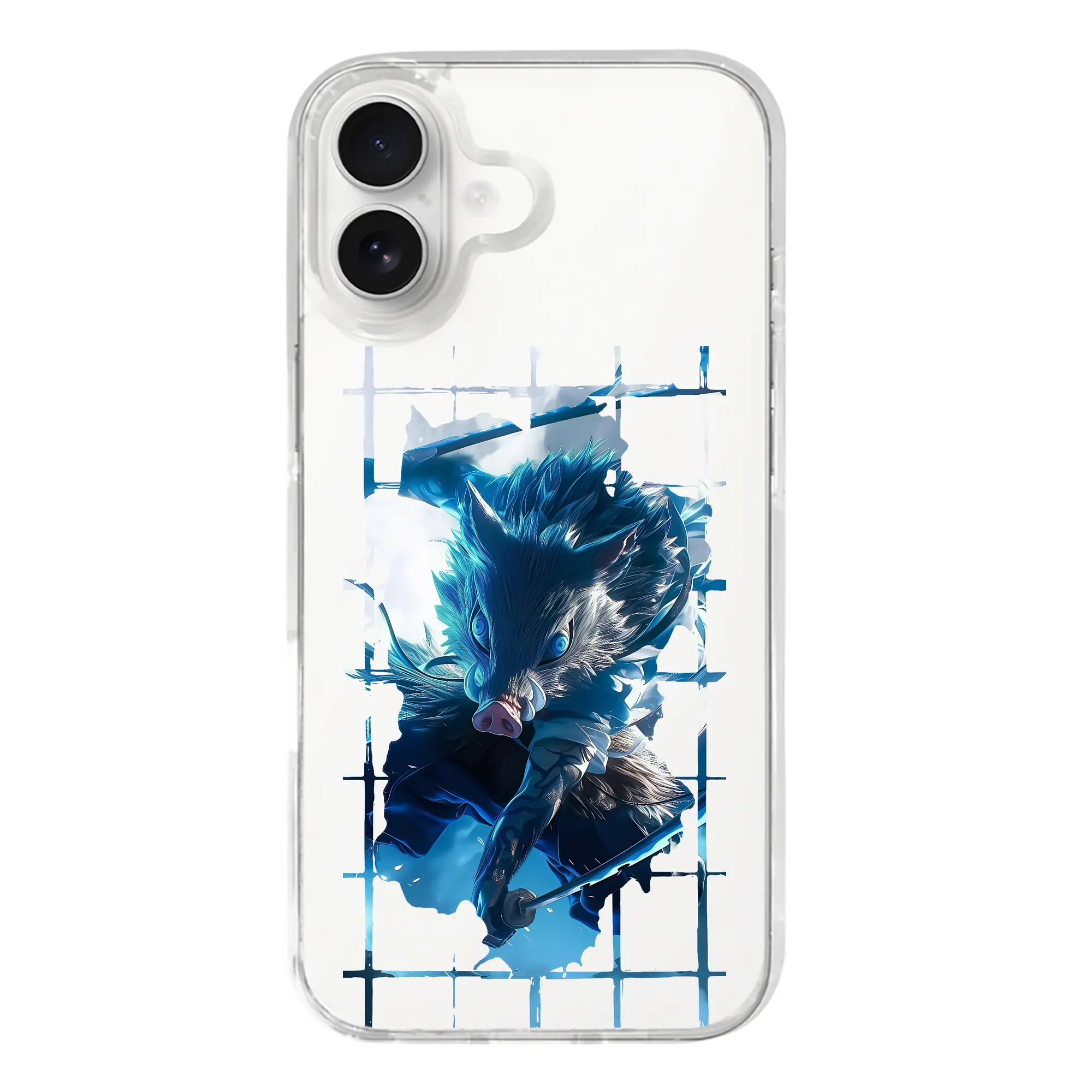 鬼滅の刃 グッズ,嘴平 伊之助 - iPhone 17シリーズ 透明スマホケース – 薄型・耐衝撃・精密フィット保護カバー